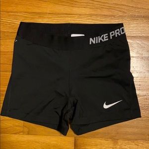 Nike pro spandex shorts